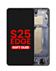 OLED Assembly with Frame for Galaxy S25 Edge (S937) (Titanium Jet Black) (Aftermarket Plus Soft)