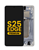 OLED Assembly with Frame for Galaxy S25 Edge (S937) (Titanium Silver) (Premium)