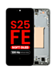OLED Assembly with Frame for Galaxy S25 FE (S731) (Jet Black) (Aftermarket Plus Soft / 120Hz)