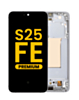 OLED Assembly with Frame for Galaxy S25 FE (S731) (White) (Premium)