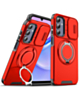 Rugged Magnetic Case with Ring Camera Cover - RED for Galaxy S25 Plus (Only Ground Shipping)