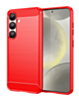 Flexible TPU Rubber Case - RED for Galaxy S25 Plus (Only Ground Shipping)