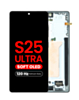 OLED Assembly with Frame for Galaxy S25 Ultra (S938) (Titanium Black) (Aftermarket Plus Soft / 120Hz)