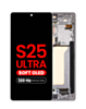 OLED Assembly with Frame for Galaxy S25 Ultra (S938) (Titanium White Silver) (Aftermarket Plus Soft / 120Hz)