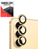 Camera Lens Protector with Metal Ring for Galaxy S26 Plus (Pink Gold)