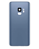 Back Glass with Camera Lens and Adhesive for Galaxy S9 (NO LOGO) (CORAL BLUE)