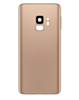 Back Glass with Camera Lens and Adhesive for Galaxy S9 (NO LOGO) (Sunrise Gold)