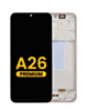 OLED Assembly with Frame for Galaxy A26 5G (A266 / 2025) (PEACH PINK) (Premium)