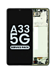 OLED Assembly with Frame for Galaxy A33 5G (A336 / 2022) (AWESOME BLACK) (Service Pack)