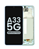 OLED Assembly with Frame for Galaxy A33 5G (A336 / 2022) (AWESOME BLUE) (Service Pack)