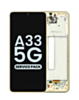 OLED Assembly with Frame for Galaxy A33 5G (A336 / 2022) (AWESOME PEACH) (Service Pack)