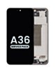 OLED Assembly with Frame for Galaxy A36 5G (A366 / 2025) (BLACK) (Service Pack)