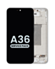 OLED Assembly with Frame for Galaxy A36 5G (A366 / 2025) (WHITE / GRAY) (Service Pack)