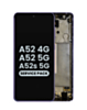 OLED Assembly with Frame (AWESOME VIOLET) (Service Pack) for Galaxy A52 4G (A525 / 2021) / A52 5G (A526 / 2021) / A52S 5G (A528 / 2021)