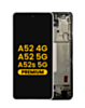 OLED Assembly with Frame (AWESOME WHITE) (Premium) for Galaxy A52 4G (A525 / 2021) / A52 5G (A526 / 2021) / A52s 5G (A528 / 2021)