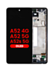 OLED Assembly with Frame (AWESOME BLACK) (Aftermarket OLED) for Galaxy A52 4G (A525 / 2021) / A52 5G (A526 / 2021) / A52S 5G (A528 / 2021)