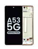 OLED Assembly with Frame for Galaxy A53 5G (A536 / 2022) (AWESOME PEACH) (Service Pack)