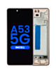 LCD Assembly (AWESOME PEACH) (Aftermarket Incell) with Frame for Galaxy A53 5G (A536 / 2022) (6.46") (Without Fingerprint Sensor)
