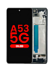 OLED Assembly with Frame for Galaxy A53 5G (A536 / 2022) (6.46") (AWESOME BLACK) (Aftermarket OLED)