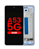 OLED Assembly with Frame for Galaxy A53 5G (A536 / 2022) (6.46") (AWESOME BLUE) (Aftermarket OLED)