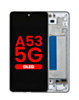 OLED Assembly with Frame for Galaxy A53 5G (A536 / 2022) (6.46") (AWESOME WHITE) (Aftermarket OLED)