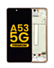 OLED Assembly with Frame for Galaxy A53 5G (A536 / 2022) (AWESOME PEACH) (Premium)