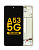 Shop the OLED Assembly with Frame for Galaxy A53 5G, model A536 from 2022, in White – Premium Refurbished.