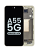 OLED Assembly with Frame for Galaxy A55 5G (A556 / 2024) (AWESOME LEMON) (Service Pack)