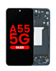 OLED Assembly with Frame for Galaxy A55 (A556 / 2024) (AWESOME NAVY) (Aftermarket OLED)