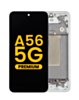 OLED Assembly with Frame for Galaxy A56 (A566 2025) (LIGHT GRAY) (Premium)