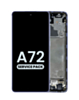 OLED Assembly with Frame for Galaxy A72 (A725 / 2021) (AWESOME VIOLET) (Service Pack)
