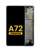 OLED Assembly with Frame for Galaxy A72 (A725 / 2021) (Awesome Blue) (Premium)