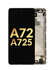 OLED Assembly with Frame for Galaxy A72 (A725 / 2021) (AWESOME WHITE) (Premium)