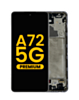 OLED Assembly with Frame for Galaxy A72 5G (A726 / 2021) (AWESOME BLACK) (Premium)