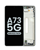 OLED Assembly with Frame for Galaxy A73 5G (A736 / 2022) (AWESOME BLACK) (Service Pack)