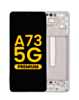 OLED Assembly with Frame for Galaxy A73 5G (A736 / 2022) (WHITE) (Premium)