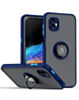 Galaxy X Cover 6 Pro Hard PC Rear / Soft TPU Colorful Border Case with I-ring Holder - BLUE (Only Ground Shipping)