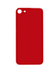 Back Glass with Bigger Camera Hole for iPhone SE 2022 (NO LOGO) (RED)