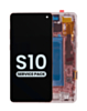 Buy the OLED assembly with frame for Galaxy S10 G973 in Flamingo Pink, service pack.