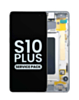 Order the OLED assembly with frame for Galaxy S10 Plus G975 in Ceramic White service pack.