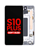 OLED Assembly with Frame for Galaxy S10 Plus (G975) (WHITE) (Aftermarket OLED)