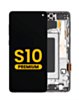 Order the OLED assembly with frame for Galaxy S10 G973 in Prism Black, premium.