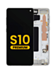 Grab wholesale deals on the OLED assembly with frame for Galaxy S10 G973 in Prism White, premium.