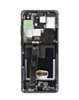 OLED Assembly with Frame for Galaxy S20 Ultra (G988) (Cosmic Black) (Aftermarket Plus Soft)