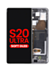 OLED Assembly with Frame for Galaxy S20 Ultra (G988) (Cosmic Gray) (Aftermarket Plus Soft)