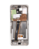 OLED Assembly with Frame for Galaxy S20 Ultra (G988) (Cloud White) (Aftermarket Plus Soft)