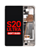OLED Assembly with Frame for Galaxy S20 Ultra (G988) (Cloud White) (Aftermarket Plus Soft)