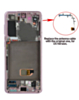 OLED Assembly with Frame for Galaxy S21 (G991) (Phantom Violet) (Service Pack)