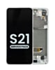 OLED Assembly with Frame for Galaxy S21 (G991) (Phantom White) (Service Pack)