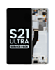 OLED Assembly with Frame for Galaxy S21 Ultra (G998) (Phantom Silver) (Service Pack)